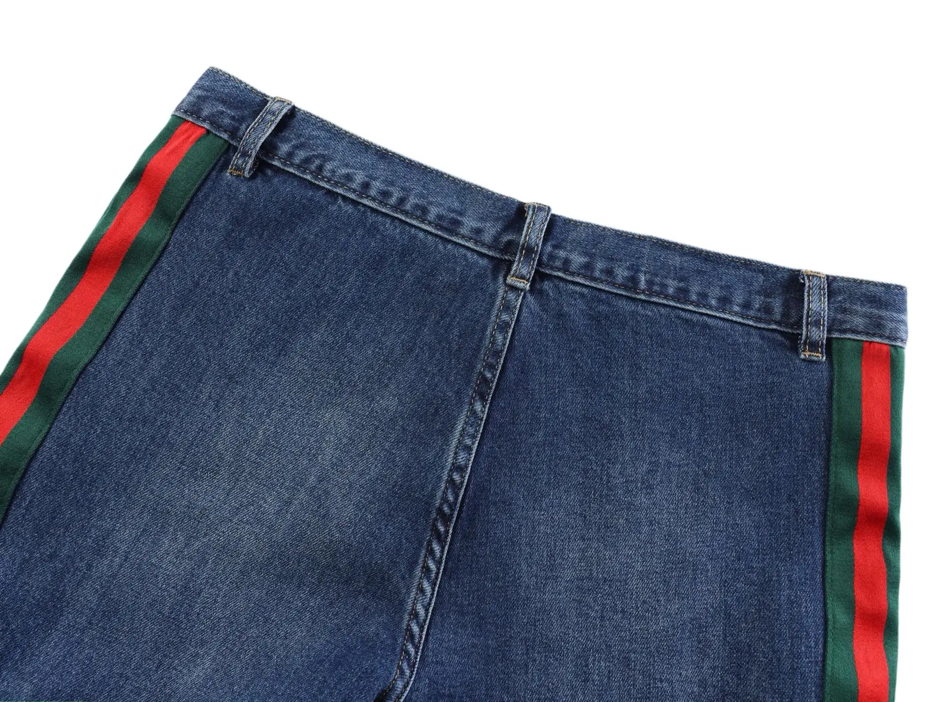 Webbing-Trimmed Straight-Leg Jeans D35022445 — view 6