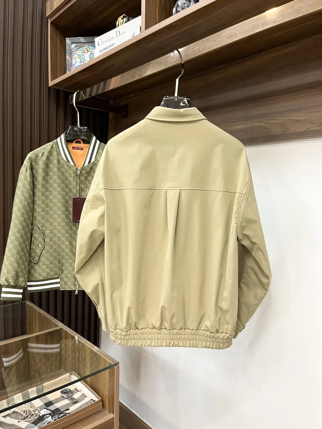Embroidered Logo Button-Up Jacket D35015157 — view 2