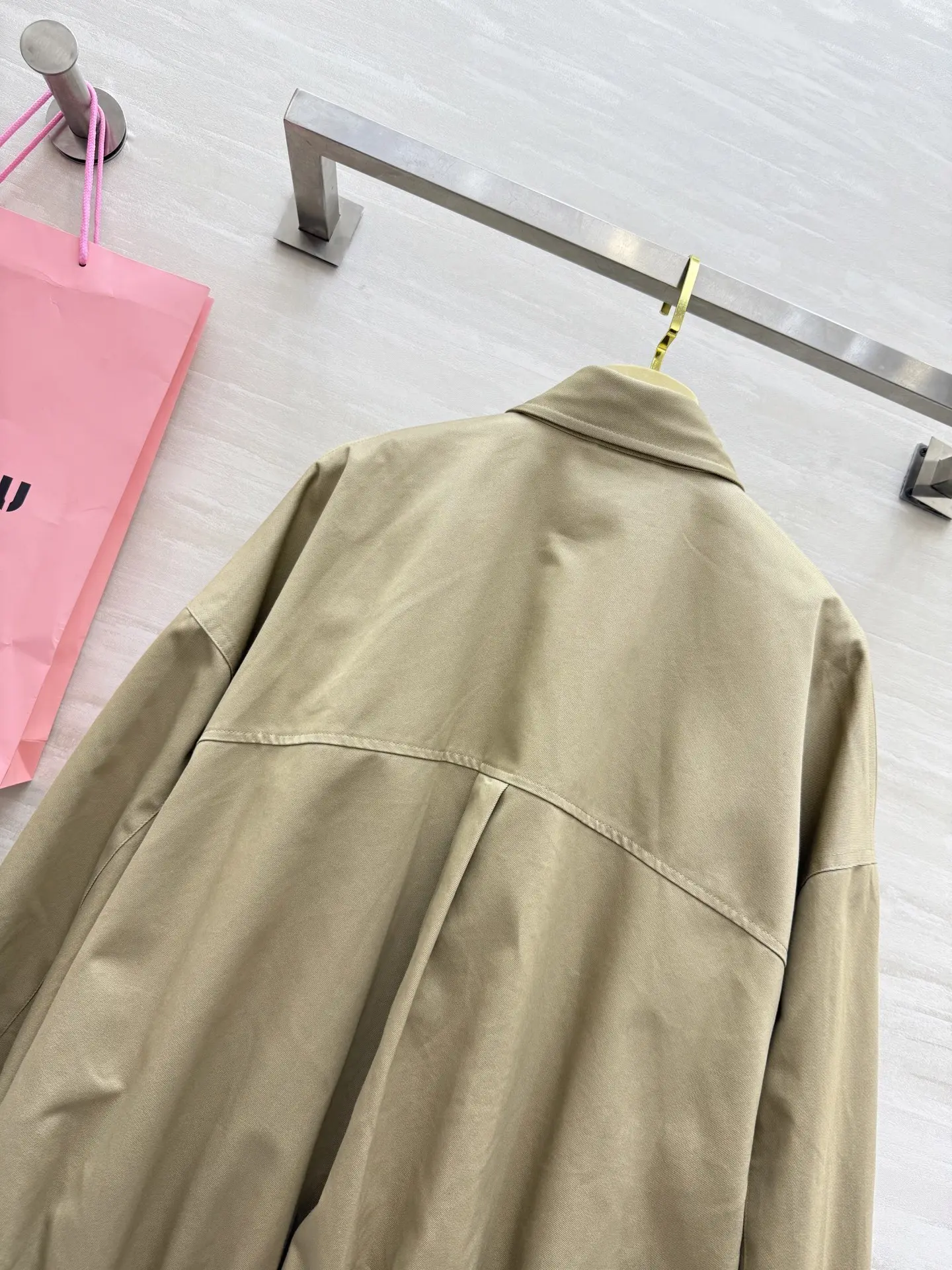 Embroidered Logo Button-Up Bomber Jacket D35015160 — view 5