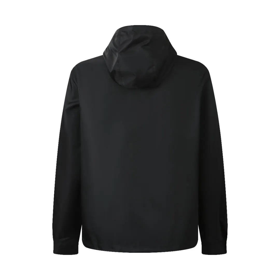 Re-Nylon Hooded Jacket with Enamel Triangle Logo D35014186 — view 2