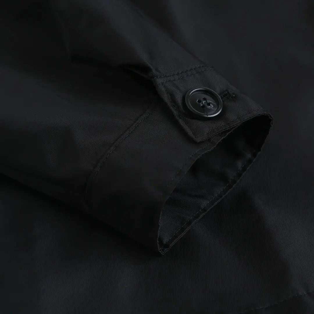 Re-Nylon Hooded Jacket with Enamel Triangle Logo D35014186 — view 9