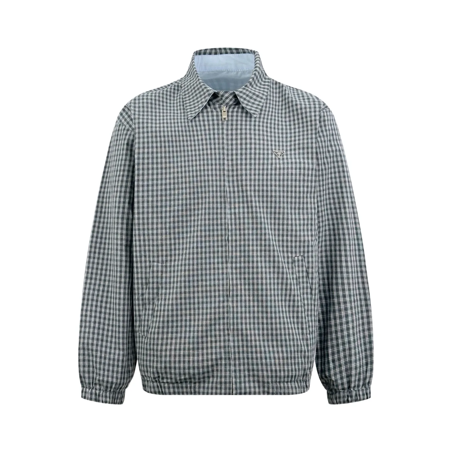Reversible Plaid Poplin Blouson Jacket D35022534