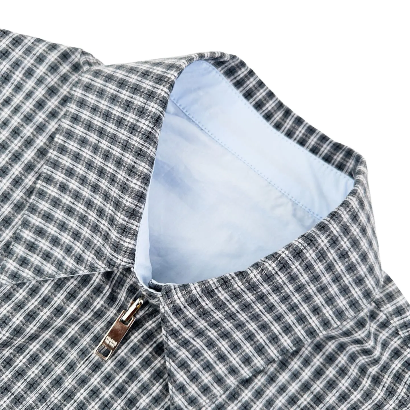 Reversible Plaid Poplin Blouson Jacket D35022534 — view 7