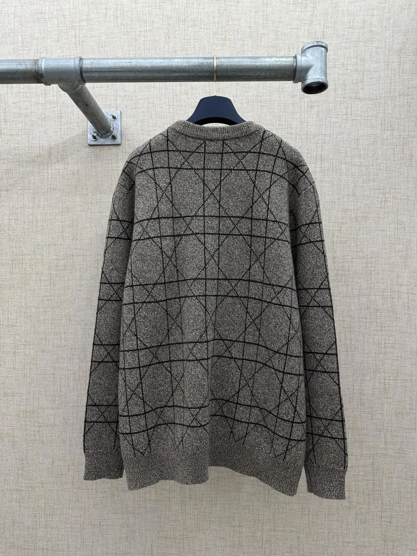 Cannage Jacquard Medaillon Crew-Neck Sweater D35022738 — view 2