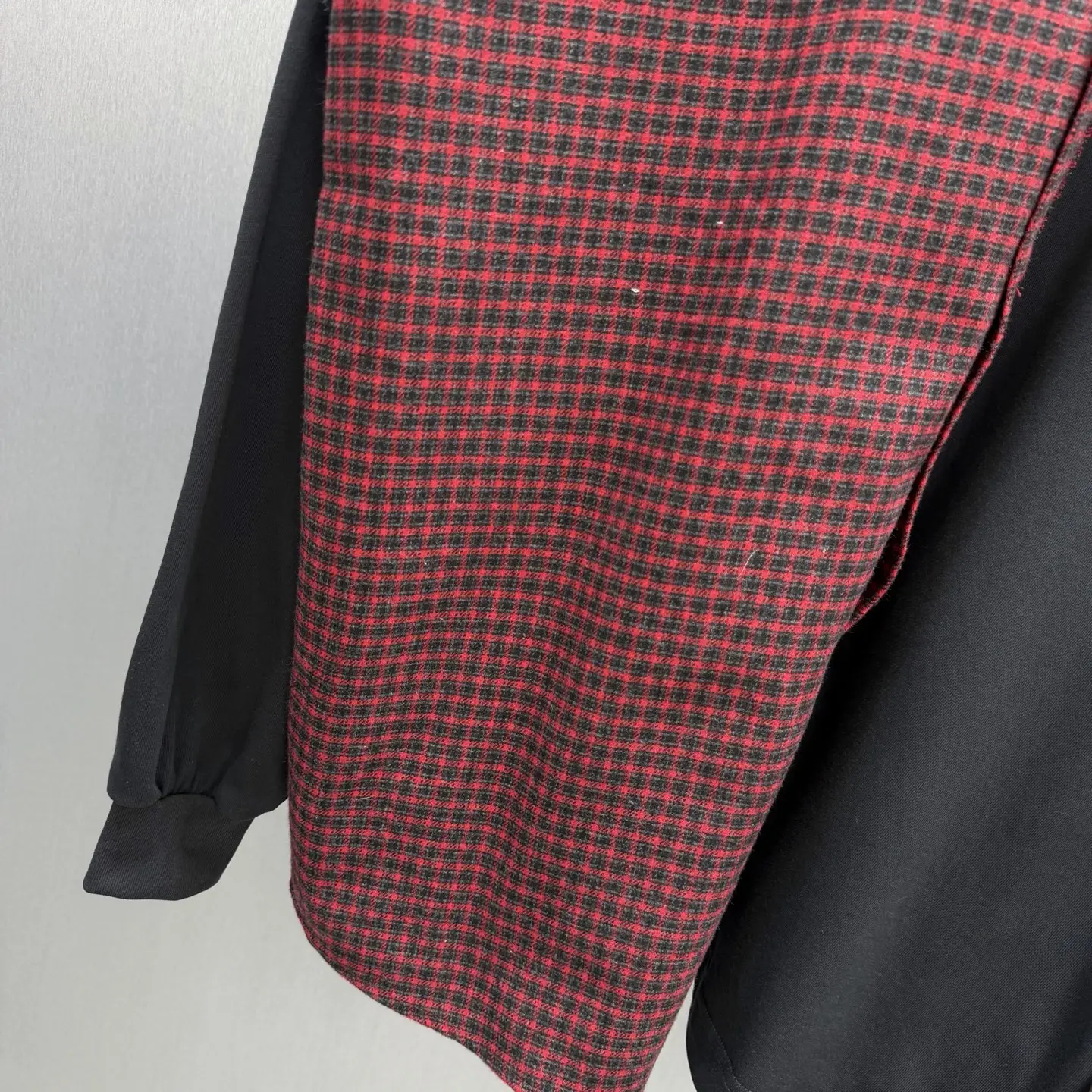 Hybrid Checked Flannel and Jersey T-Shirt D35014573 — view 4