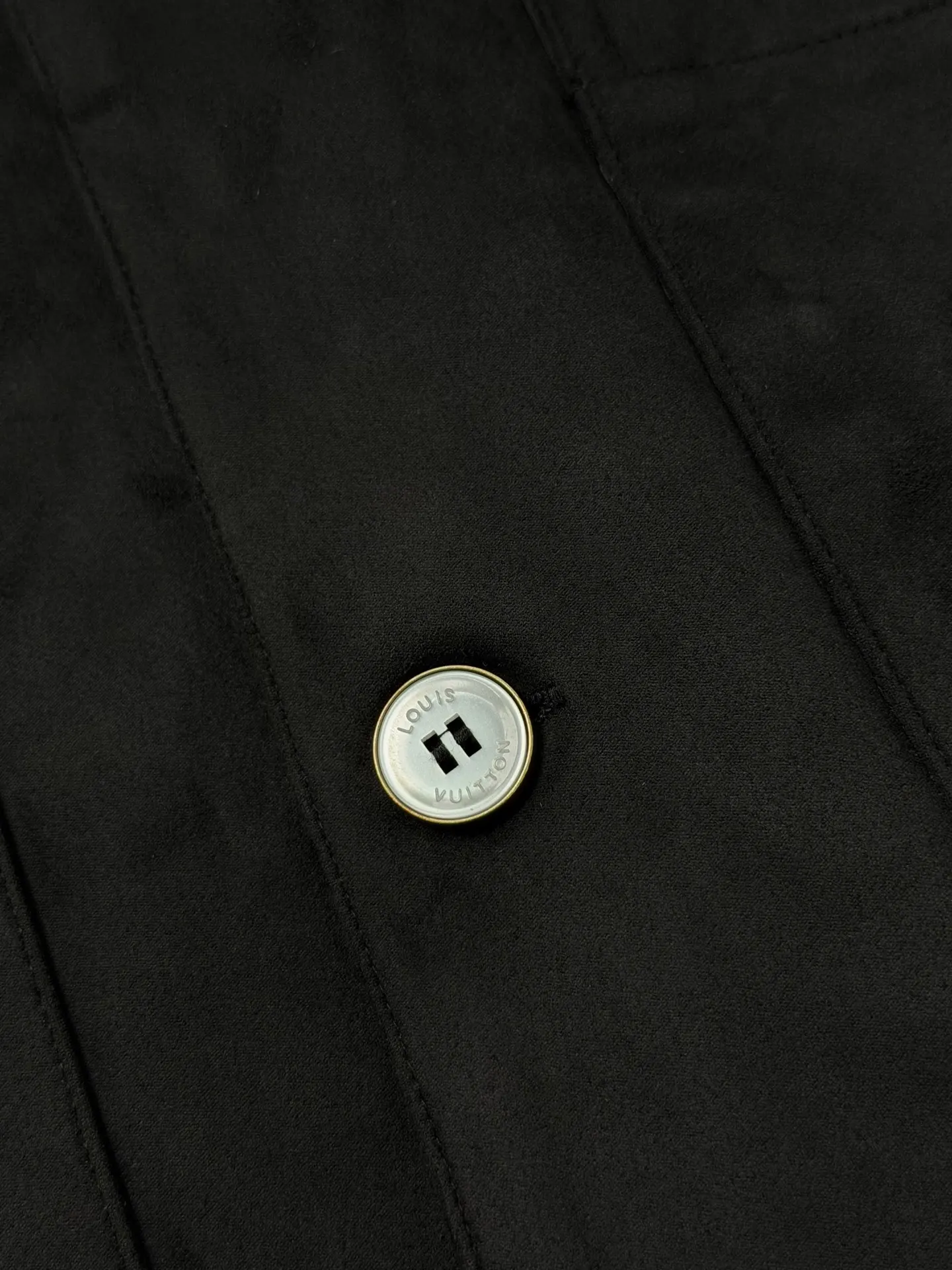 Embossed Logo Faux-Suede Overshirt Jacket D35518681 — view 7