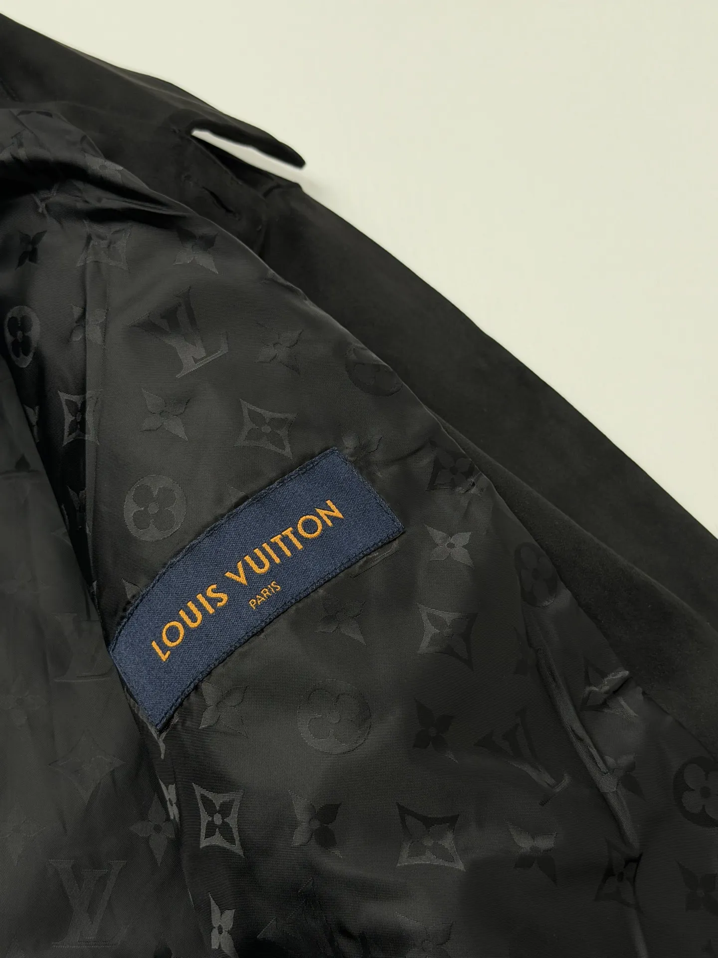 Embossed Logo Faux-Suede Overshirt Jacket D35518681 — view 10
