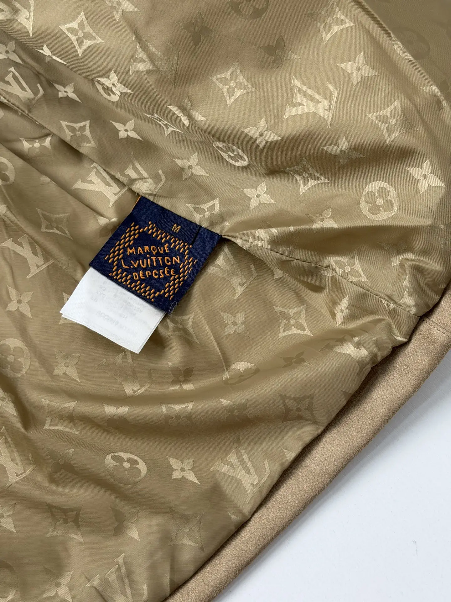 Logo-Embroidered Faux Suede Overshirt D35518680 — view 9