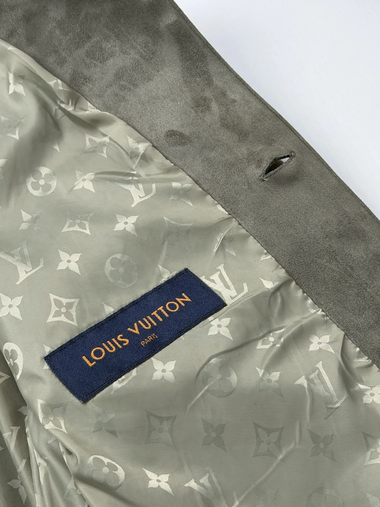 Logo-Embroidered Faux Suede Overshirt Jacket D35518679 — view 9
