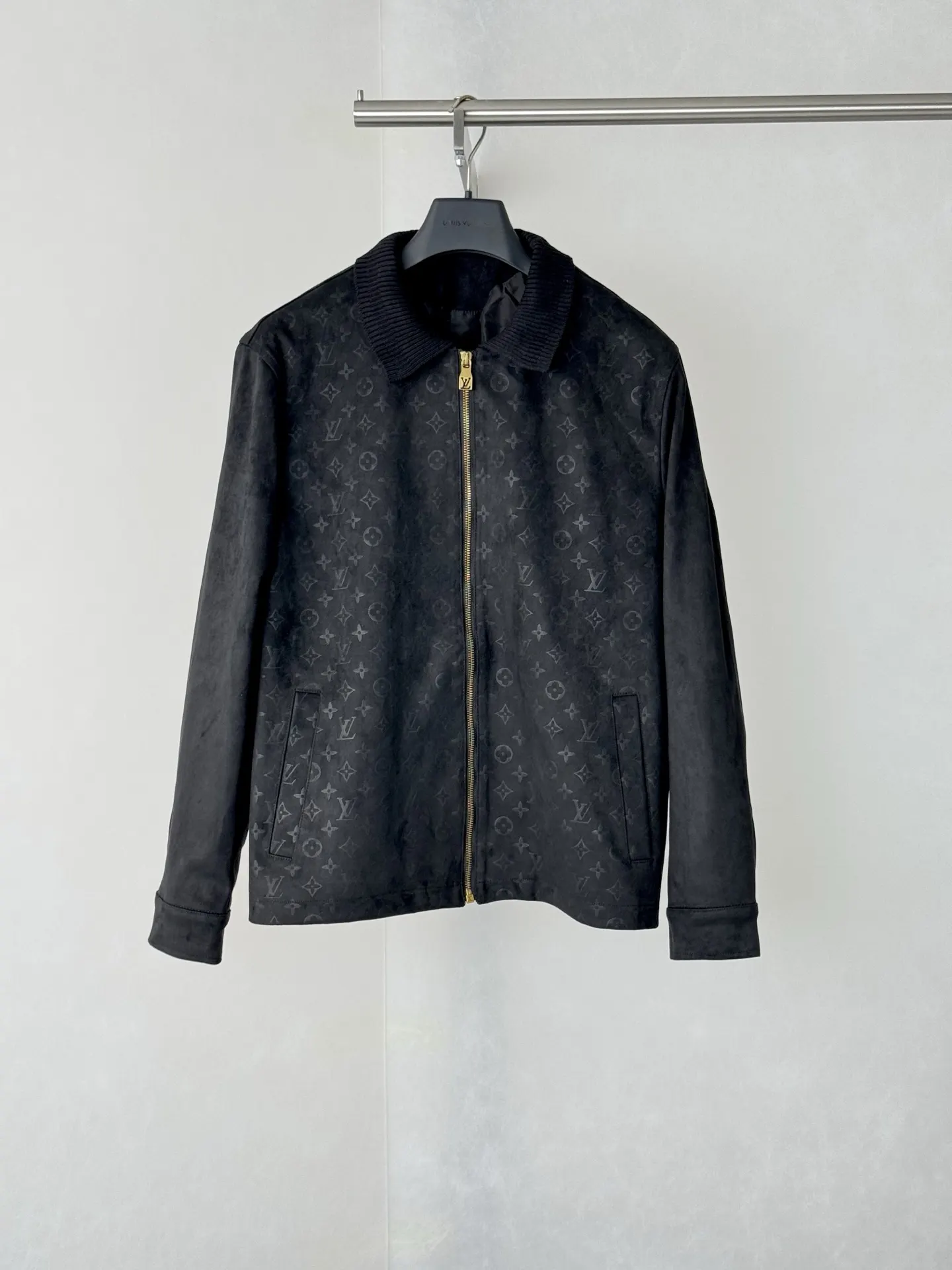 Monogram Embossed Suede Harrington Jacket D35518756