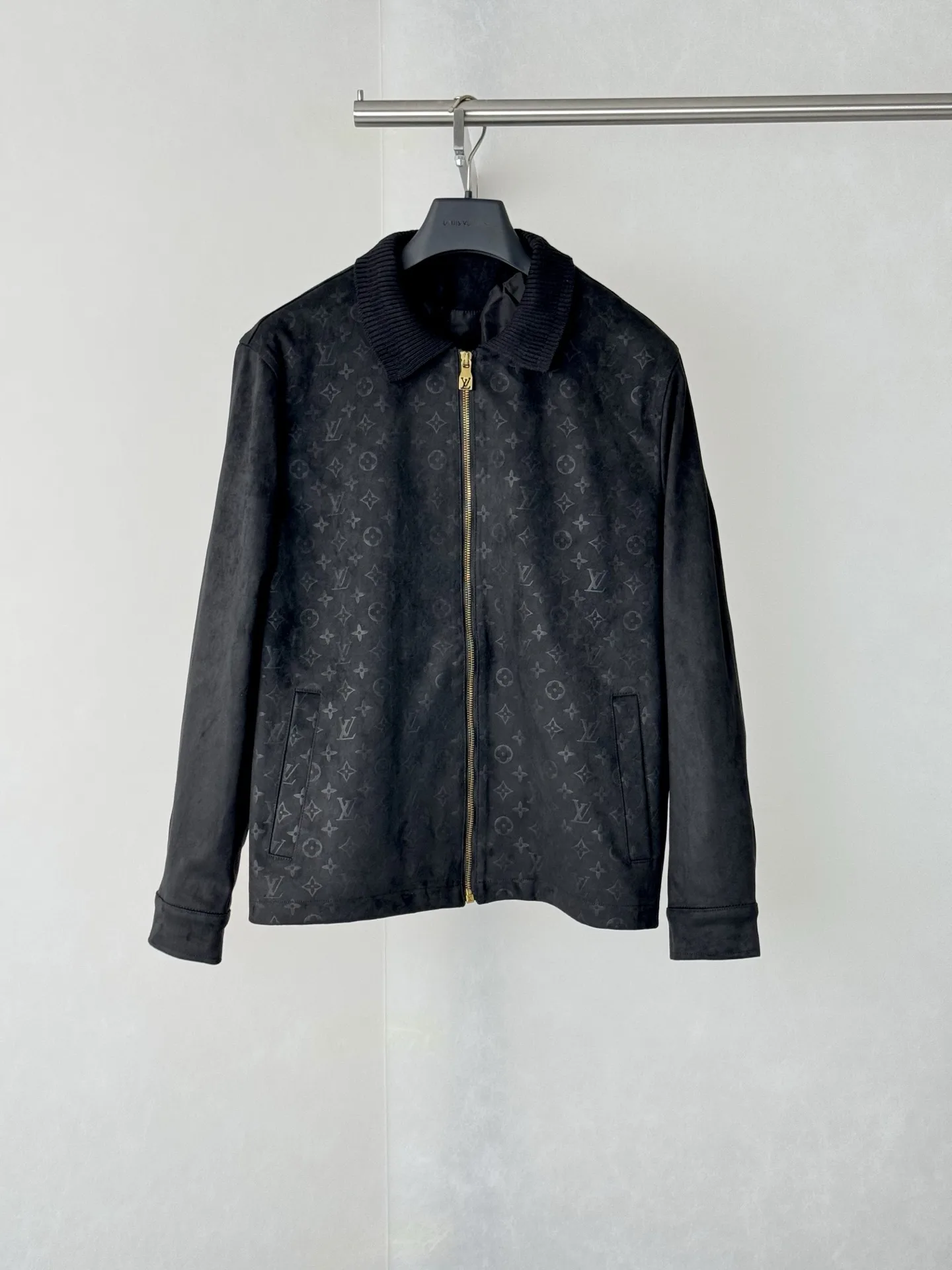 Monogram Embossed Suede Harrington Jacket D35518756