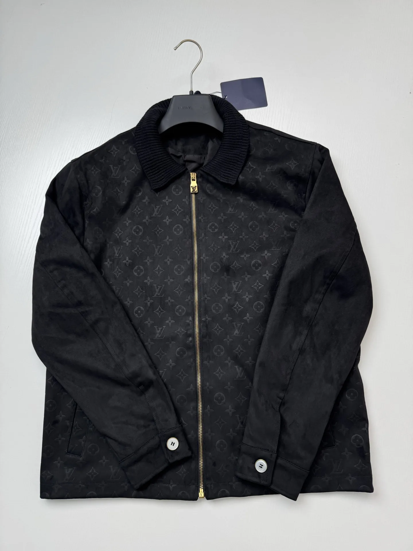 Monogram Embossed Suede Harrington Jacket D35518756 — view 3