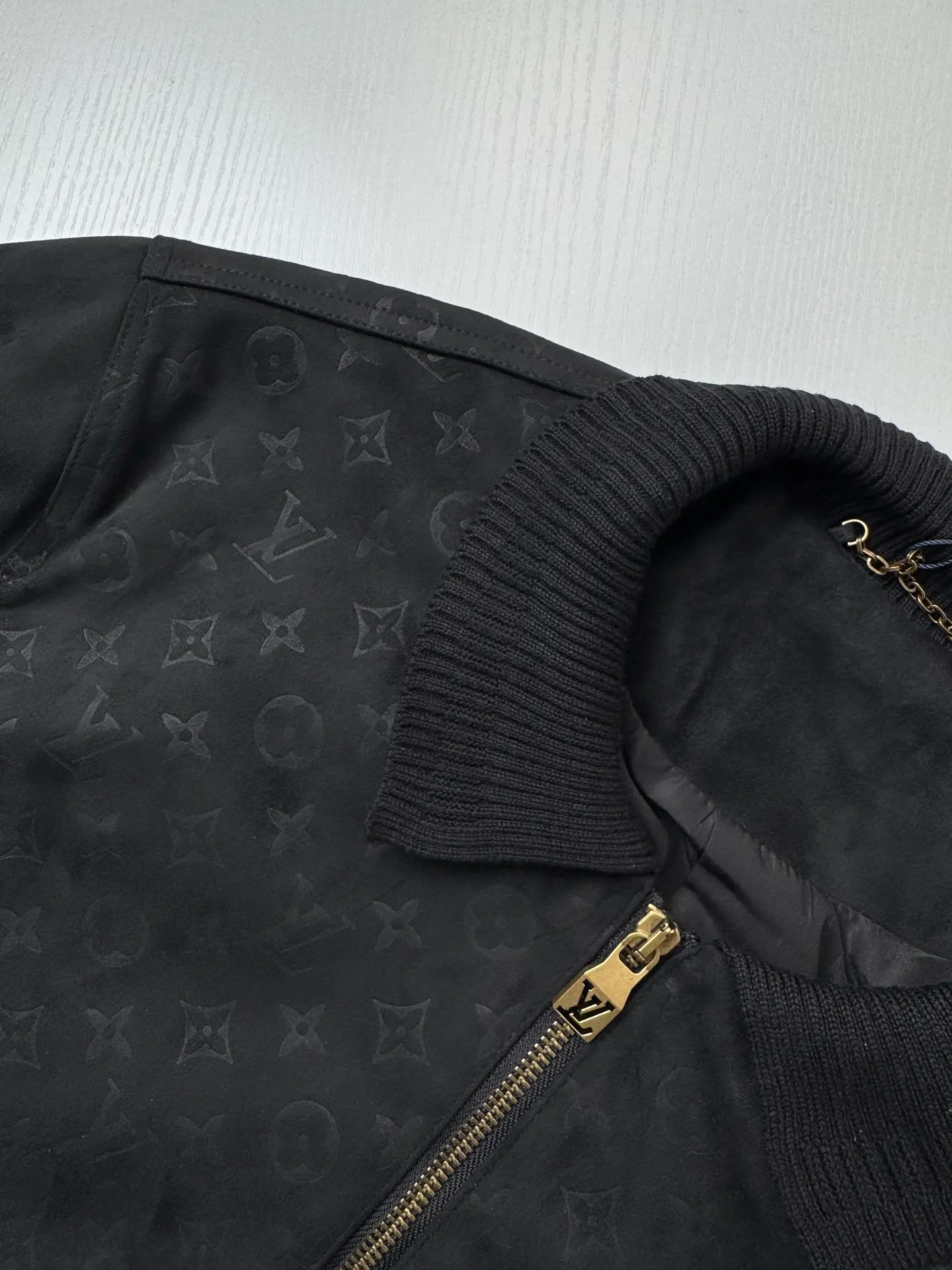Monogram Embossed Suede Harrington Jacket D35518756 — view 13