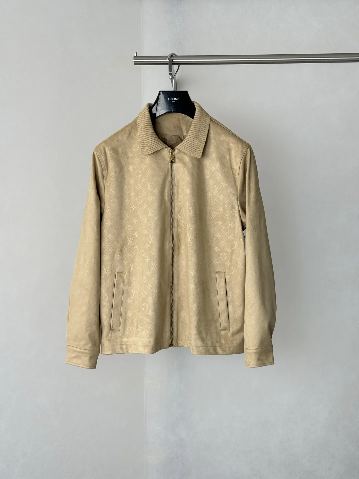 Monogram Embossed Suede Harrington Jacket D35518757