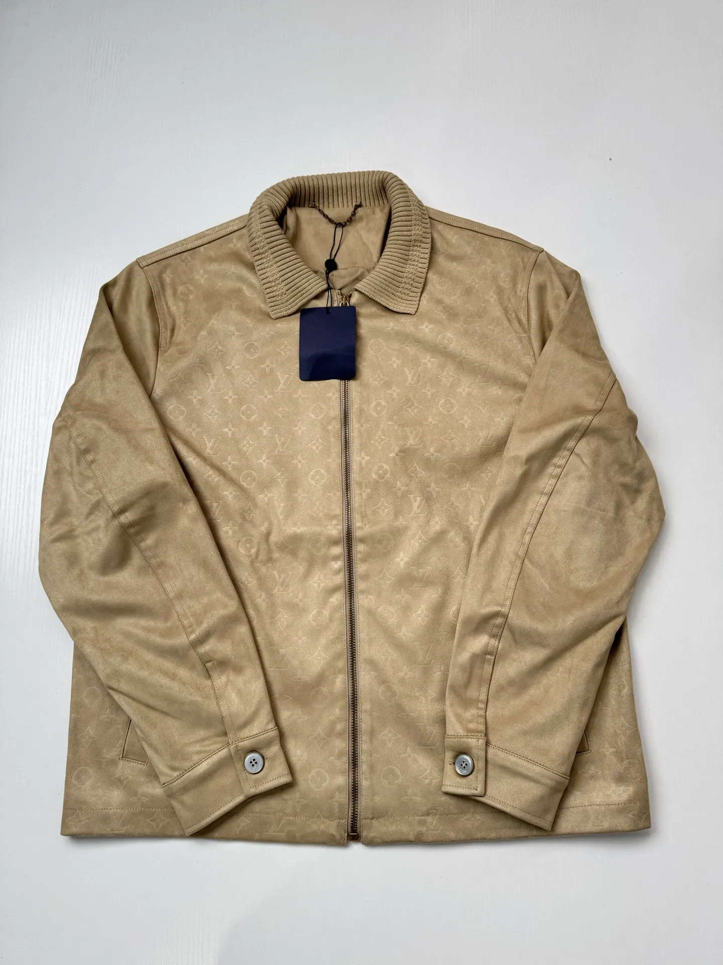 Monogram Embossed Suede Harrington Jacket D35518757 — view 3
