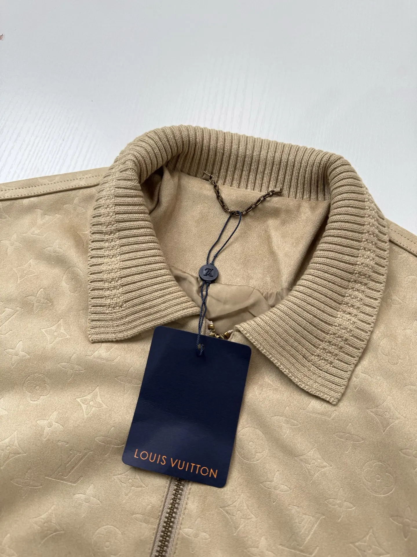 Monogram Embossed Suede Harrington Jacket D35518757 — view 7