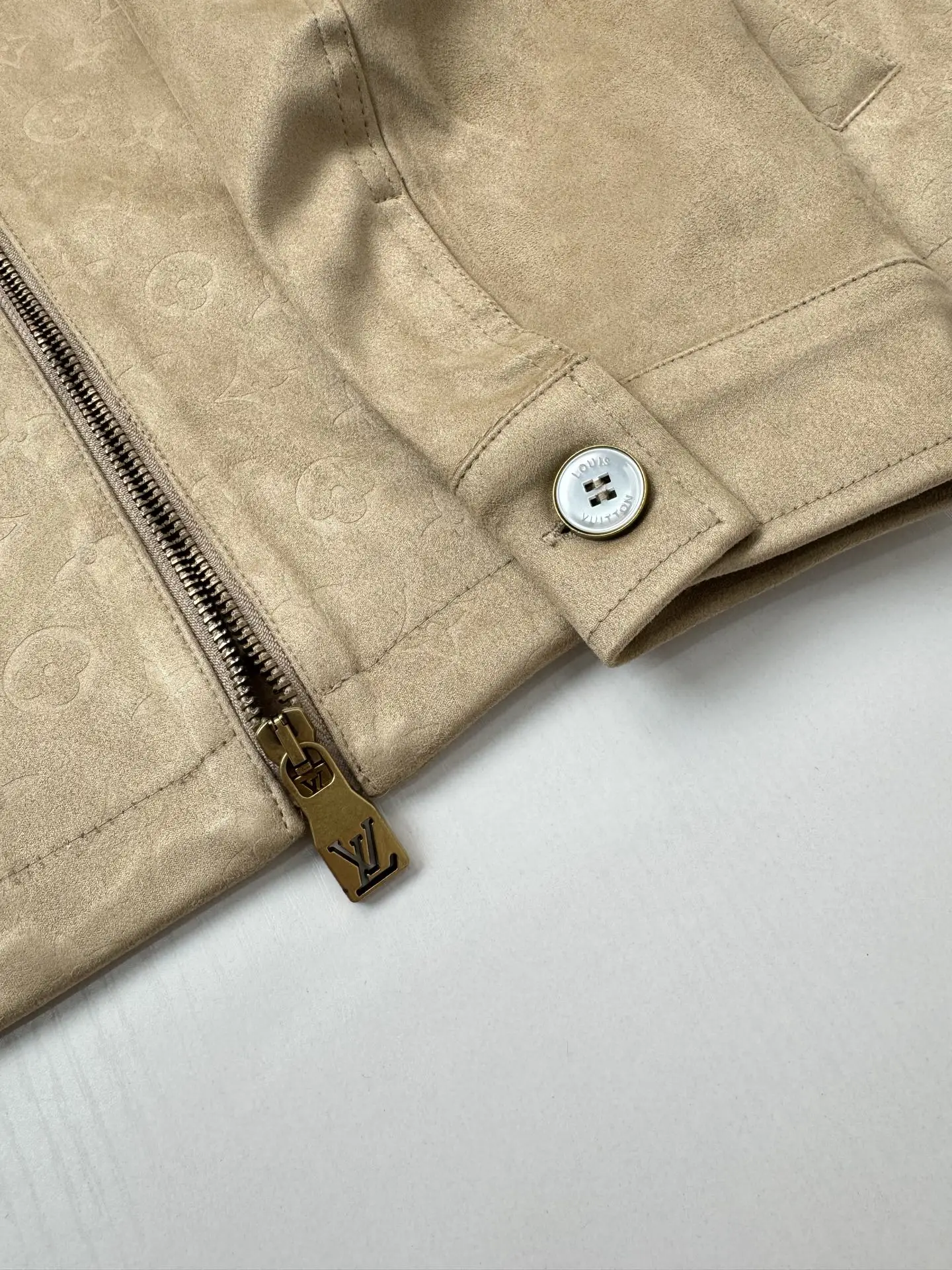 Monogram Embossed Suede Harrington Jacket D35518757 — view 9