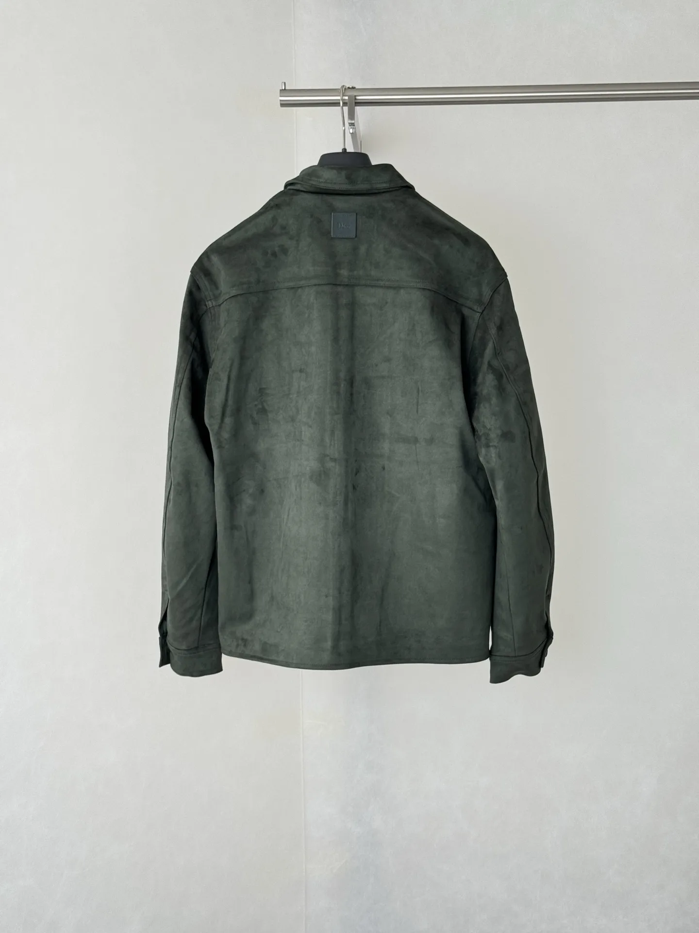 Logo-Embossed Faux Suede Overshirt D35518755 — view 2