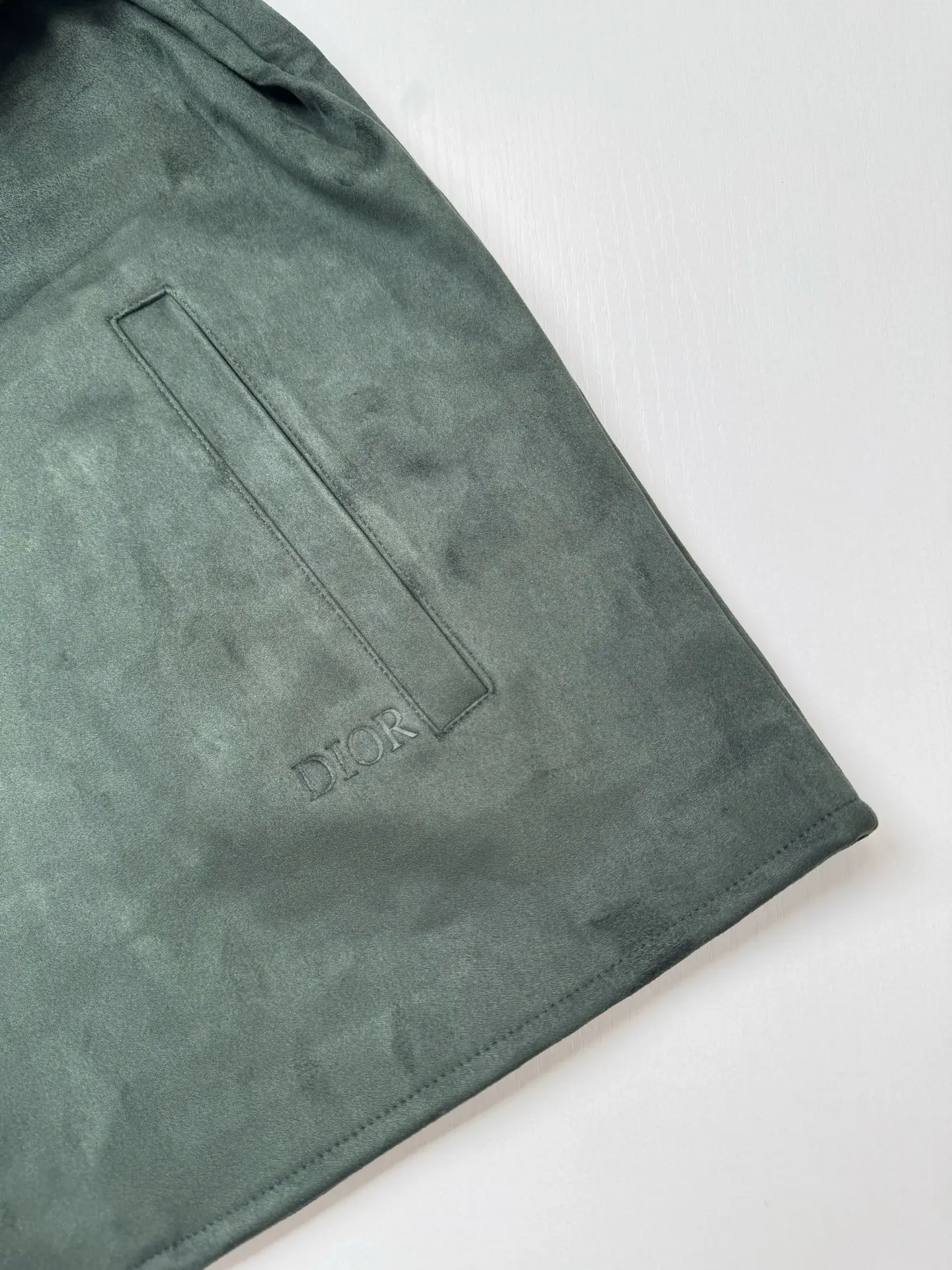 Logo-Embossed Faux Suede Overshirt D35518755 — view 6