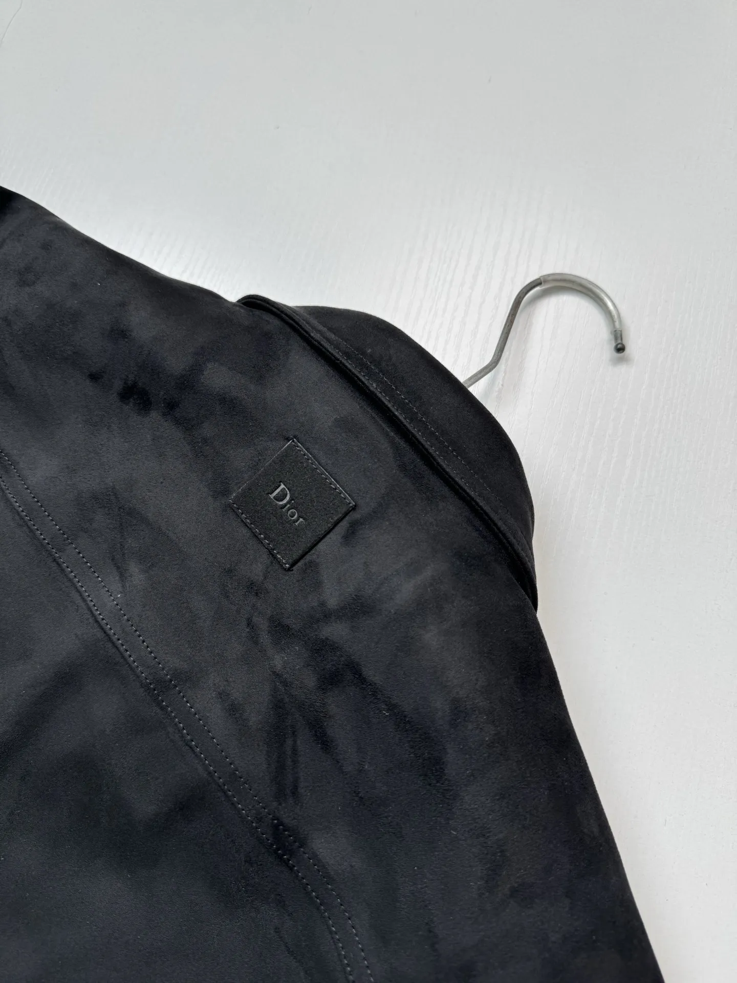 Logo-Embossed Faux Suede Overshirt Jacket D35518754 — view 5