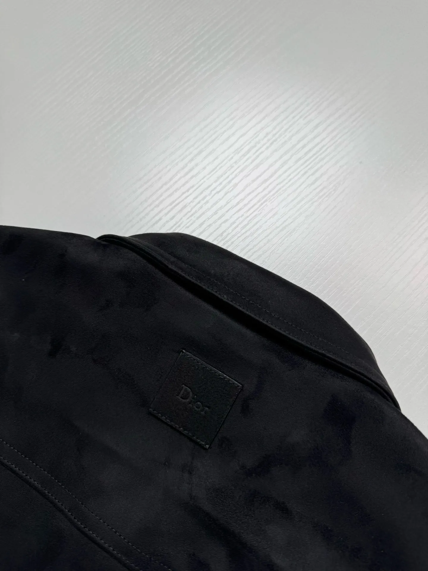 Logo-Embossed Faux Suede Overshirt Jacket D35518754 — view 13