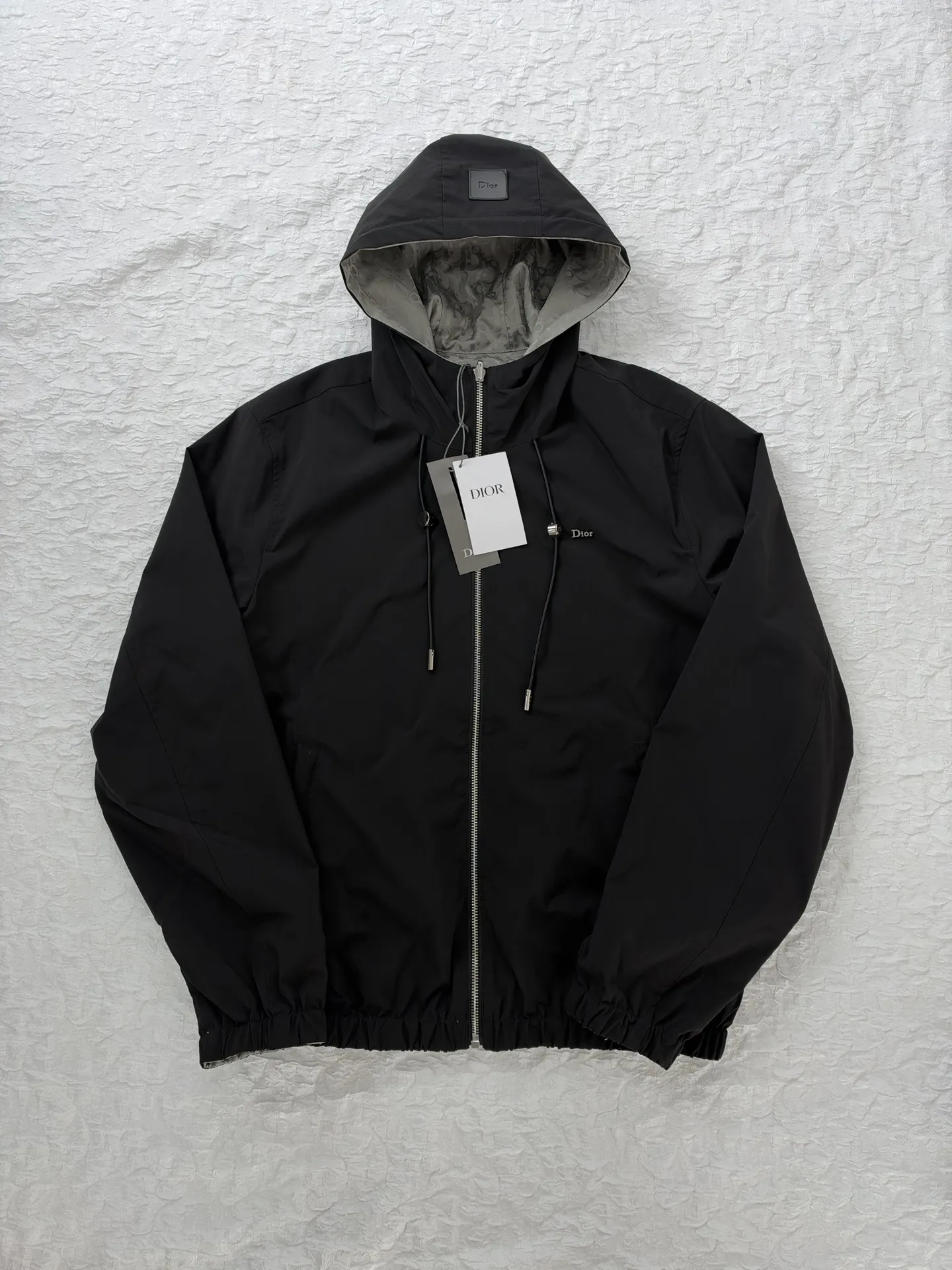 Oblique Jacquard Reversible Hooded Jacket D35520472 — view 6