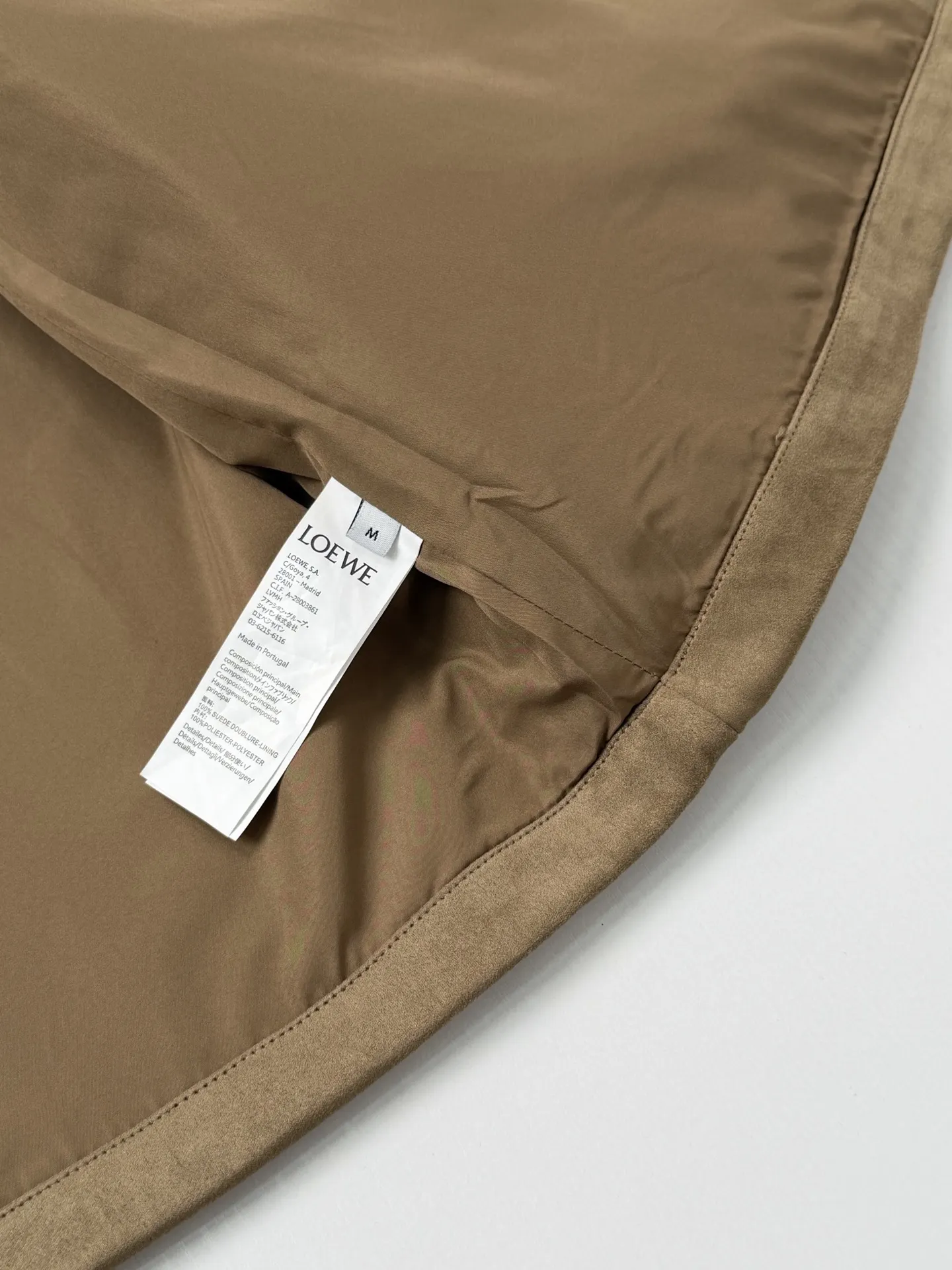 Anagram Embroidered Faux-Suede Overshirt D35518684 — view 8