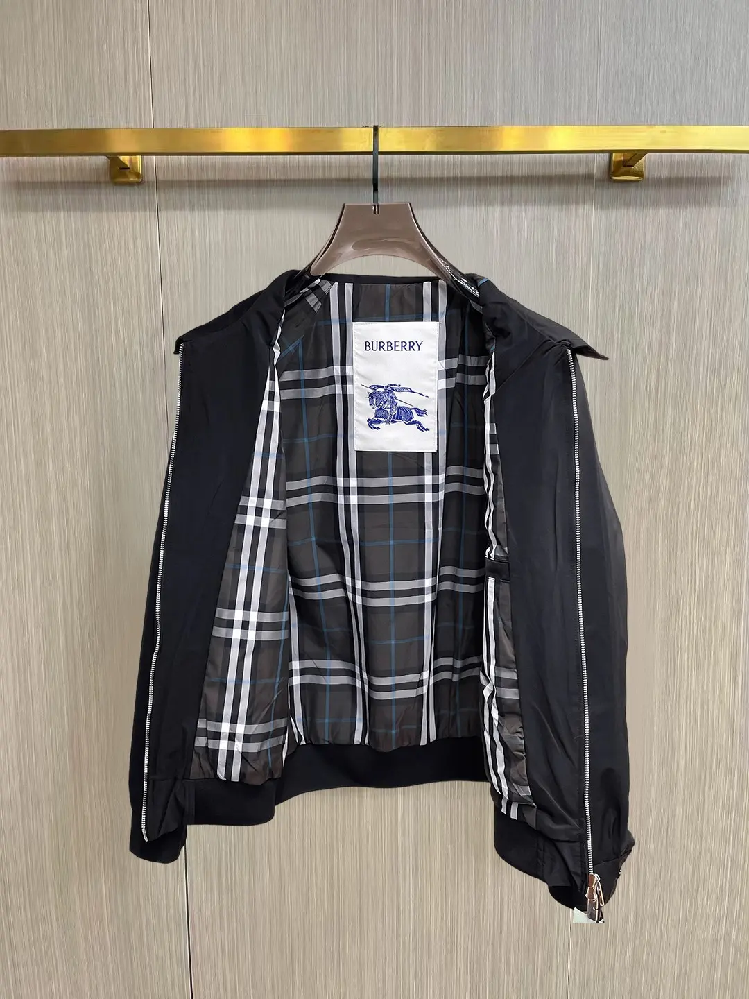 Embroidered Logo Harrington Jacket D36014762 — view 3