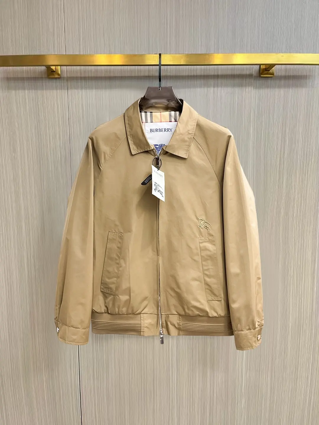 Embroidered Logo Harrington Jacket D36014763