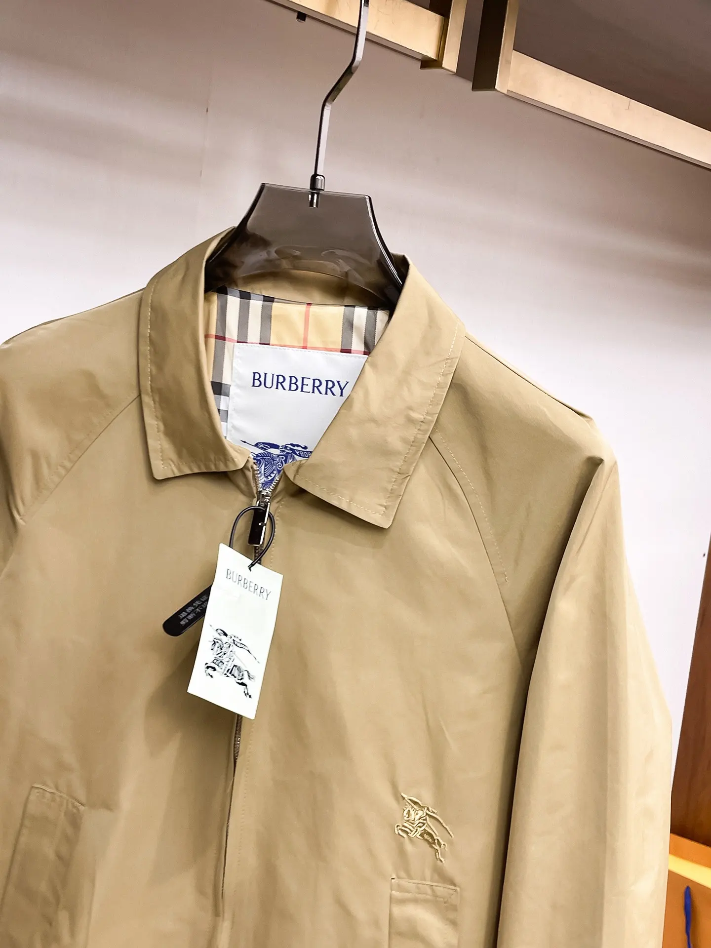 Embroidered Logo Harrington Jacket D36014763 — view 4