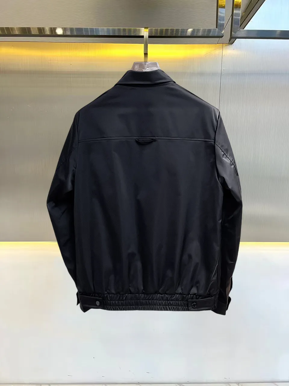 Logo-Appliquéd Re-Nylon Harrington Jacket D36015087 — view 2