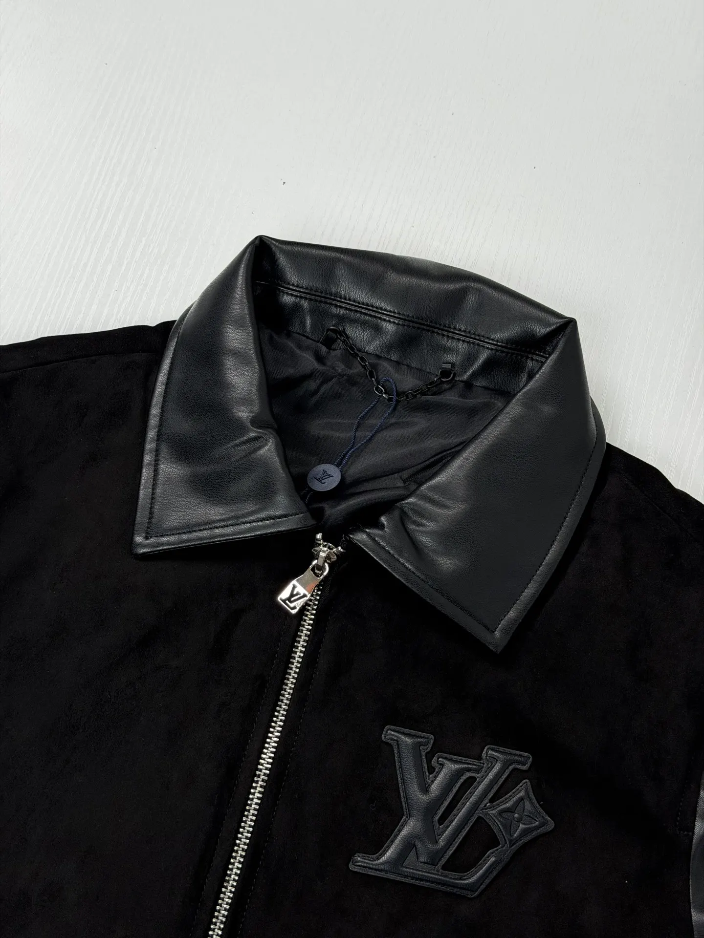 Monogram Suede and Leather Panel Jacket D36021969 — view 4