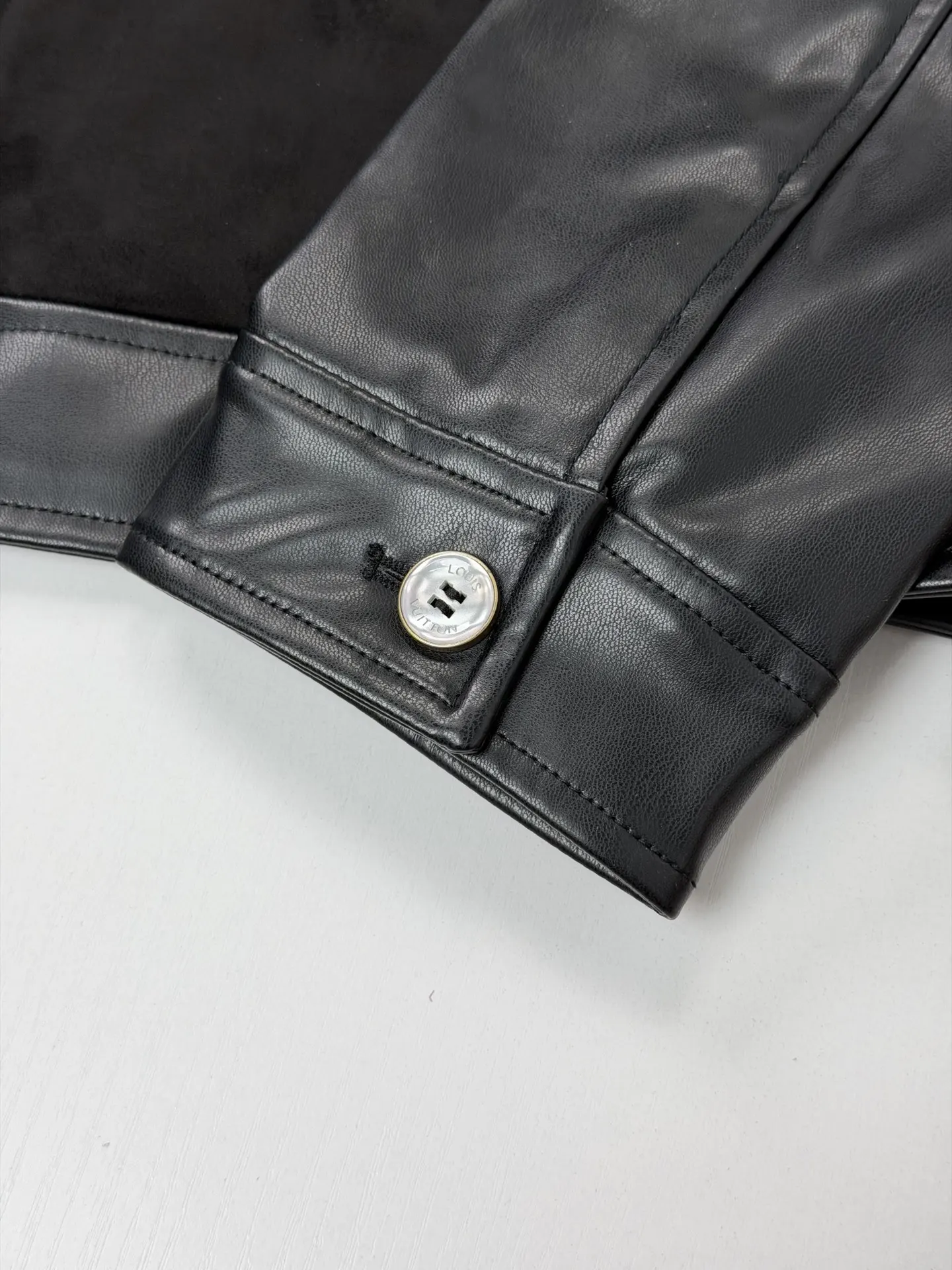 Monogram Suede and Leather Panel Jacket D36021969 — view 6