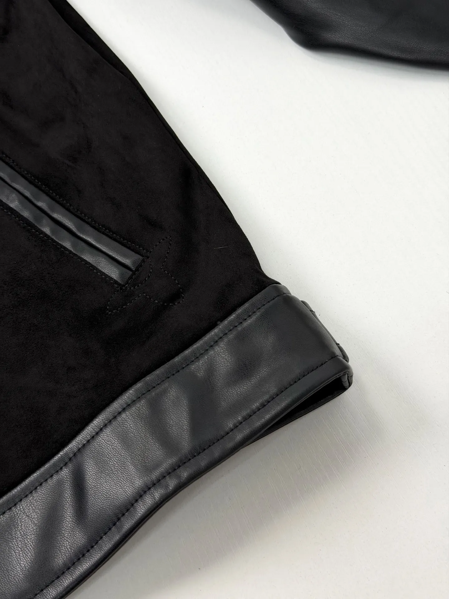 Monogram Suede and Leather Panel Jacket D36021969 — view 8
