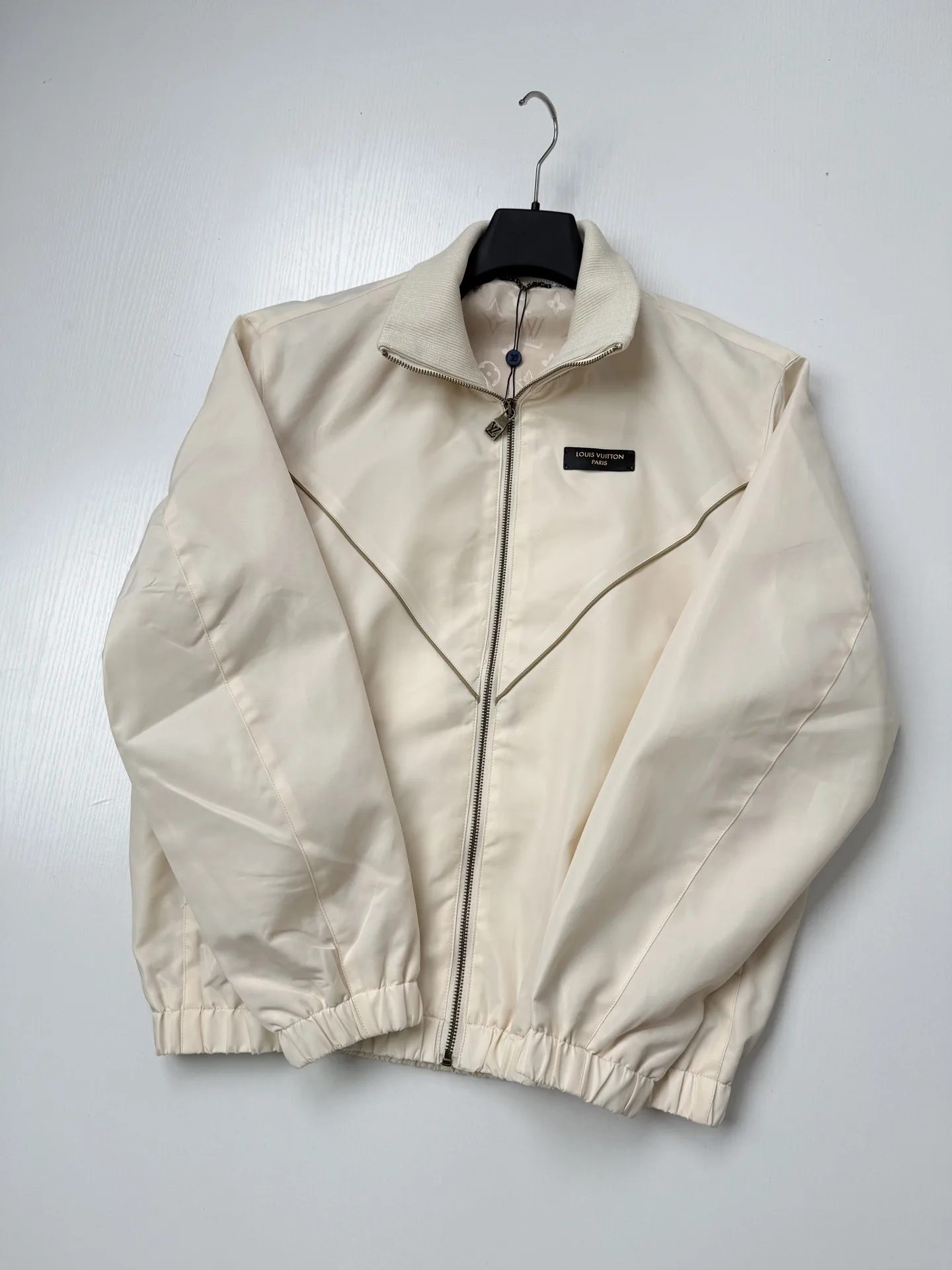 Monogram Lining Funnel-Neck Coach Jacket D36021976 — view 3
