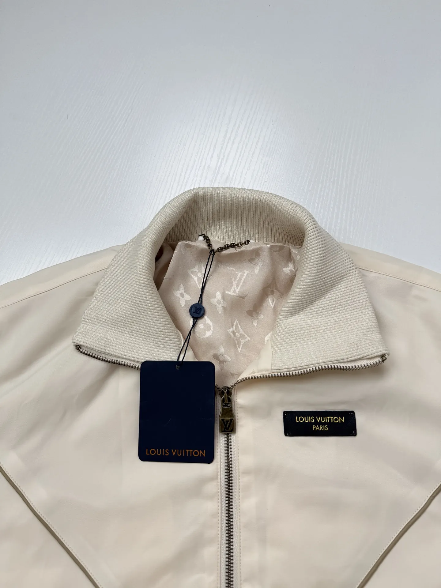 Monogram Lining Funnel-Neck Coach Jacket D36021976 — view 4