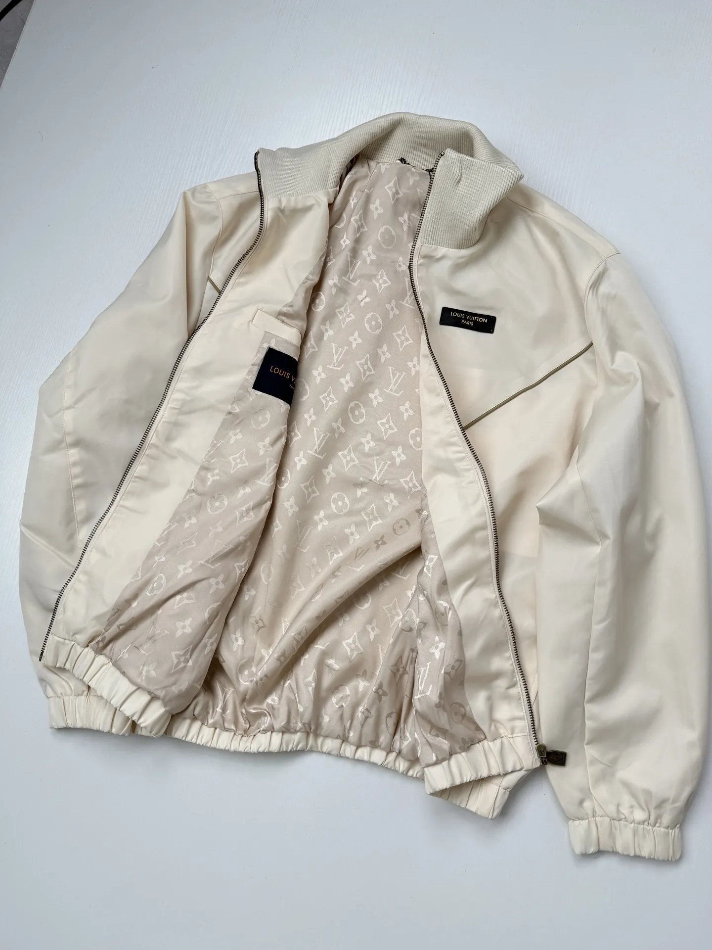 Monogram Lining Funnel-Neck Coach Jacket D36021976 — view 5