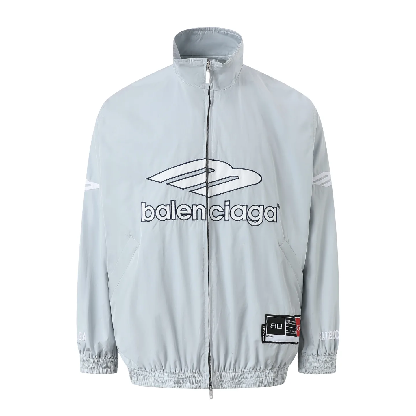 Football Logo Embroidered Poplin Track Jacket D36022466