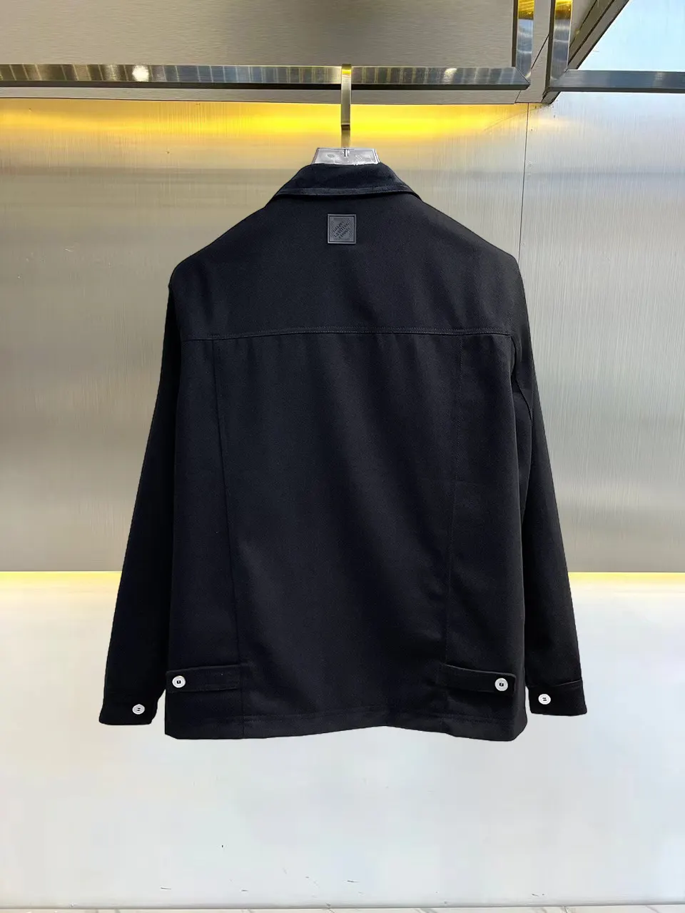 Zip-Up Harrington Jacket with Embossed Pocket D36015079 — view 2