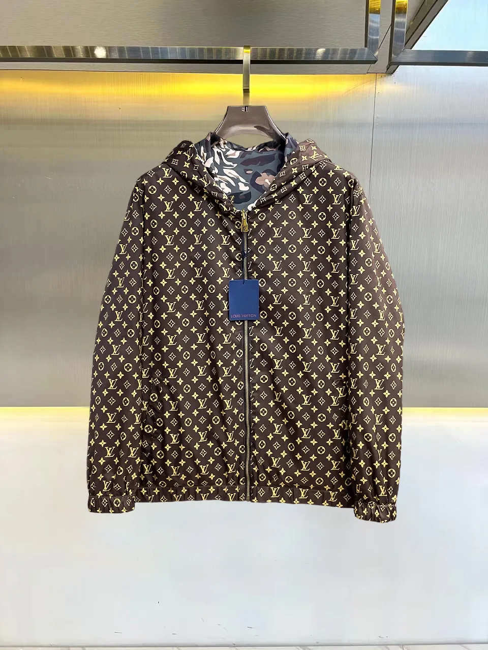 Monogram Camouflage Hooded Windbreaker Jacket D36015084 — view 2