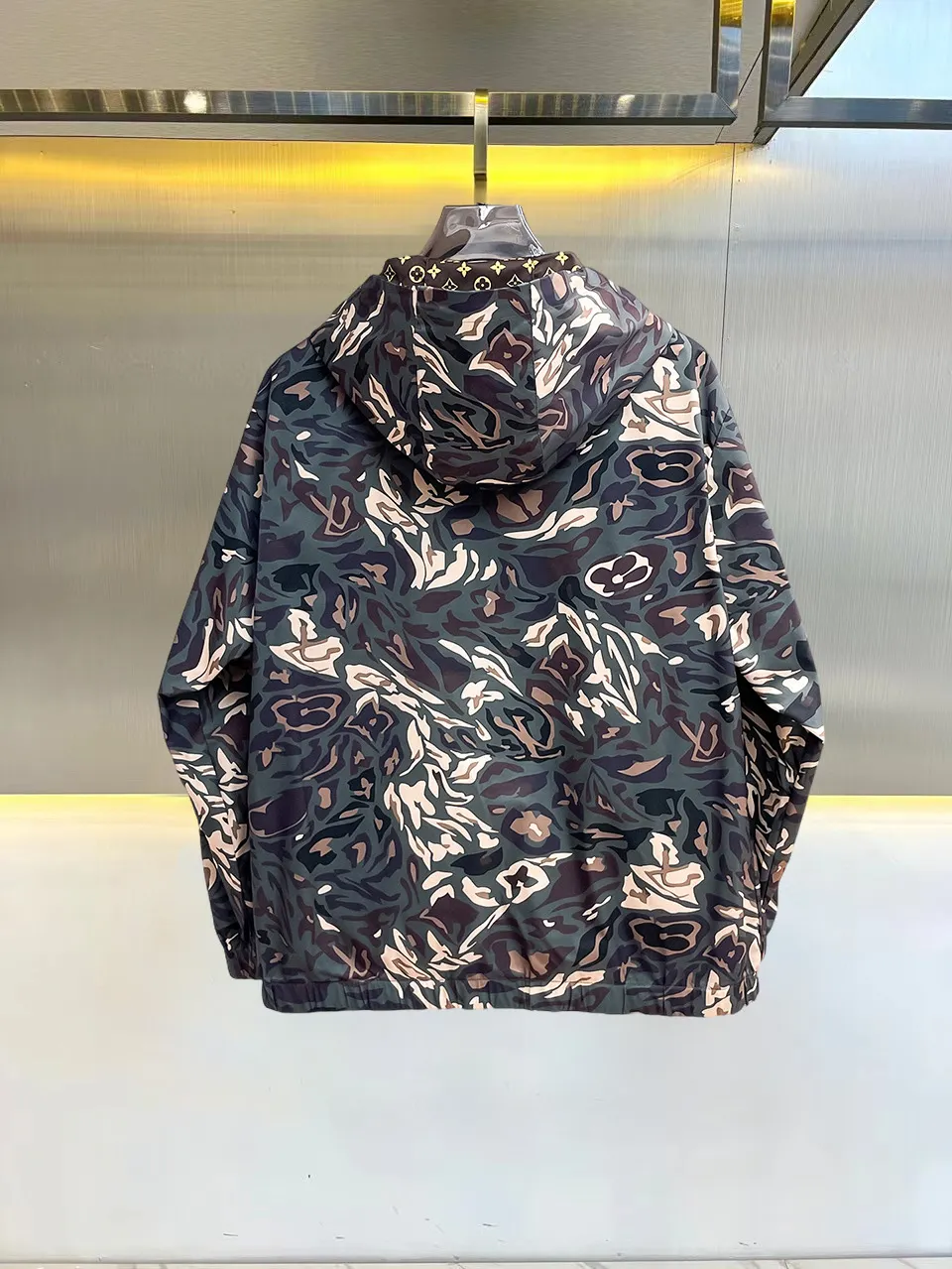 Monogram Camouflage Hooded Windbreaker Jacket D36015084 — view 3