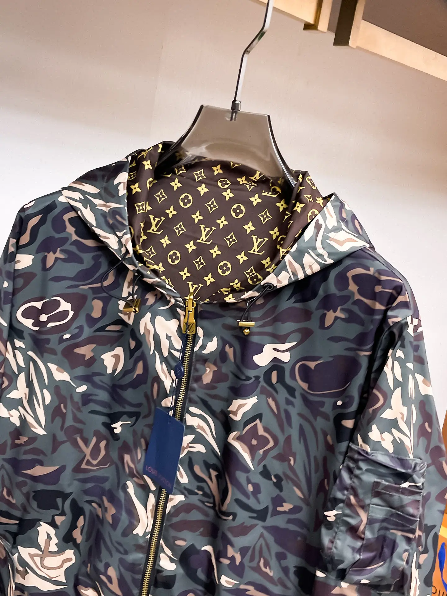 Monogram Camouflage Hooded Windbreaker Jacket D36015084 — view 5