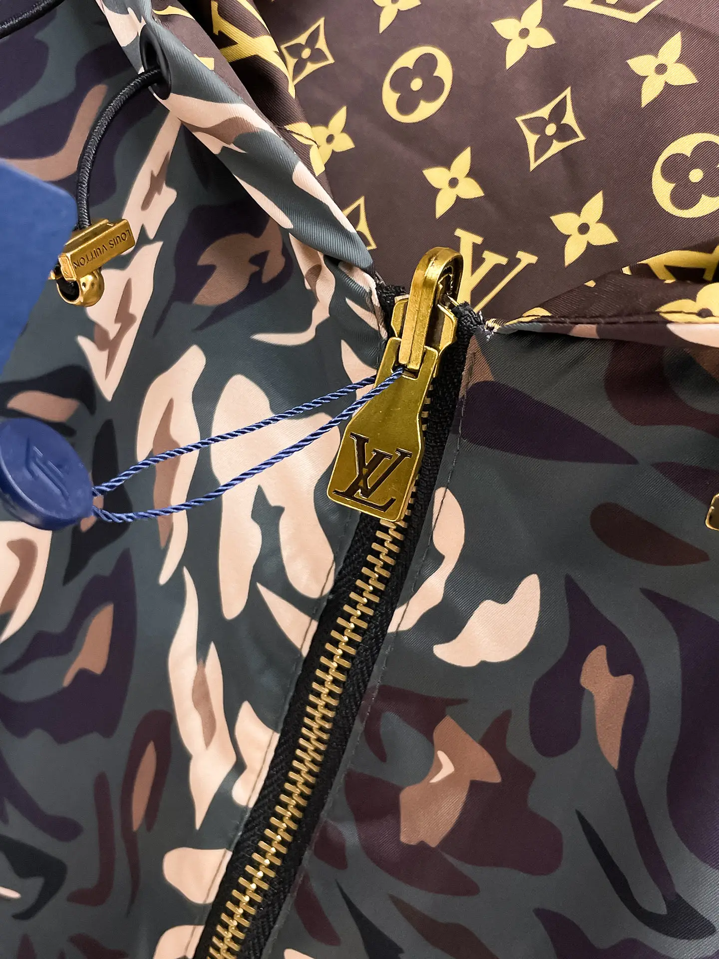 Monogram Camouflage Hooded Windbreaker Jacket D36015084 — view 6
