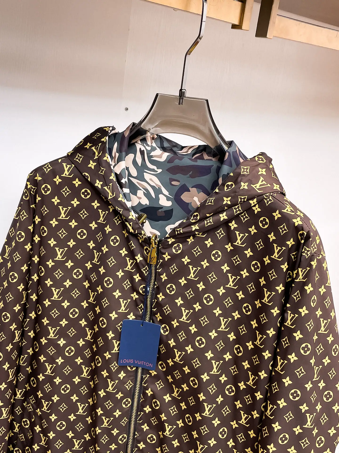 Monogram Camouflage Hooded Windbreaker Jacket D36015084 — view 14