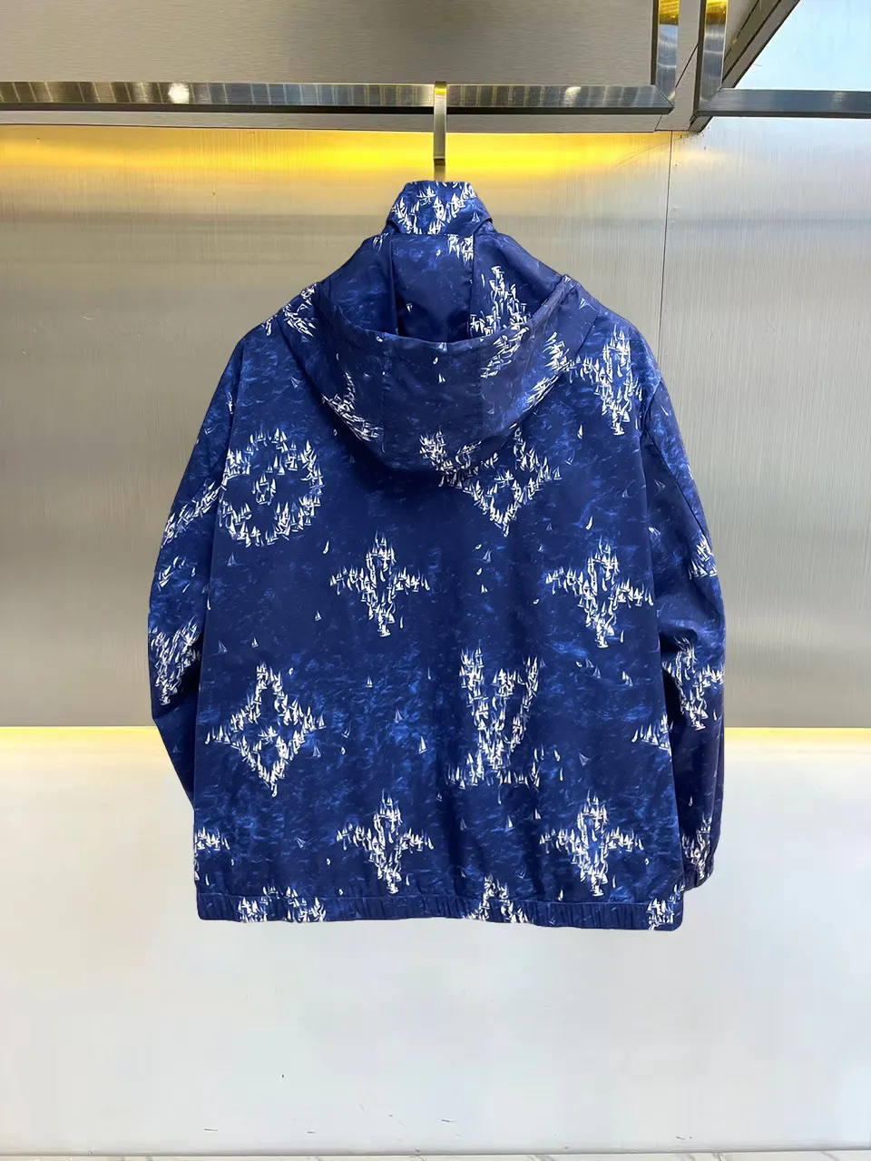 Monogram Printed Hooded Windbreaker Jacket D36015086 — view 2