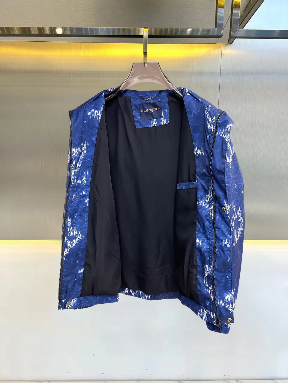 Monogram Printed Hooded Windbreaker Jacket D36015086 — view 3