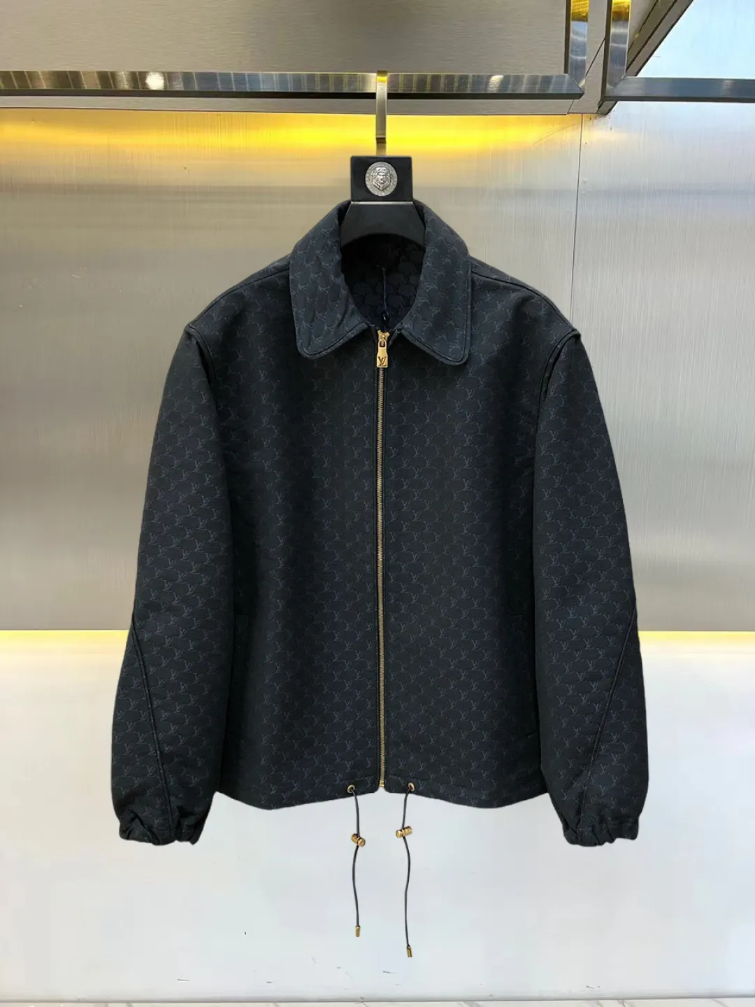 Monogram Jacquard Zip-Up Blouson Jacket D36015088