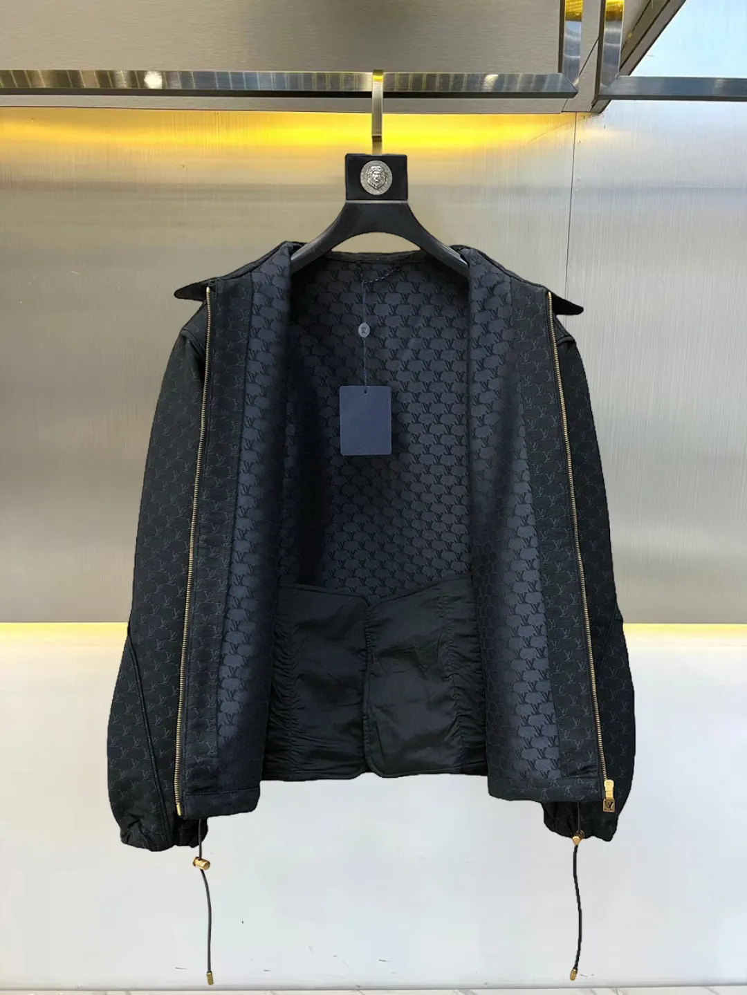 Monogram Jacquard Zip-Up Blouson Jacket D36015088 — view 3