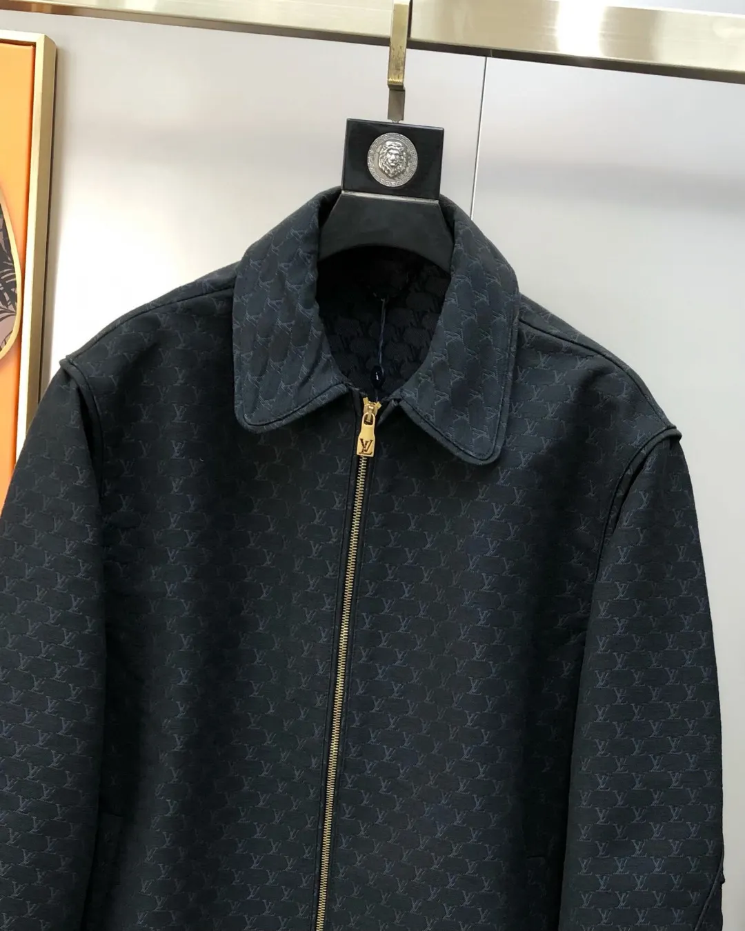 Monogram Jacquard Zip-Up Blouson Jacket D36015088 — view 4