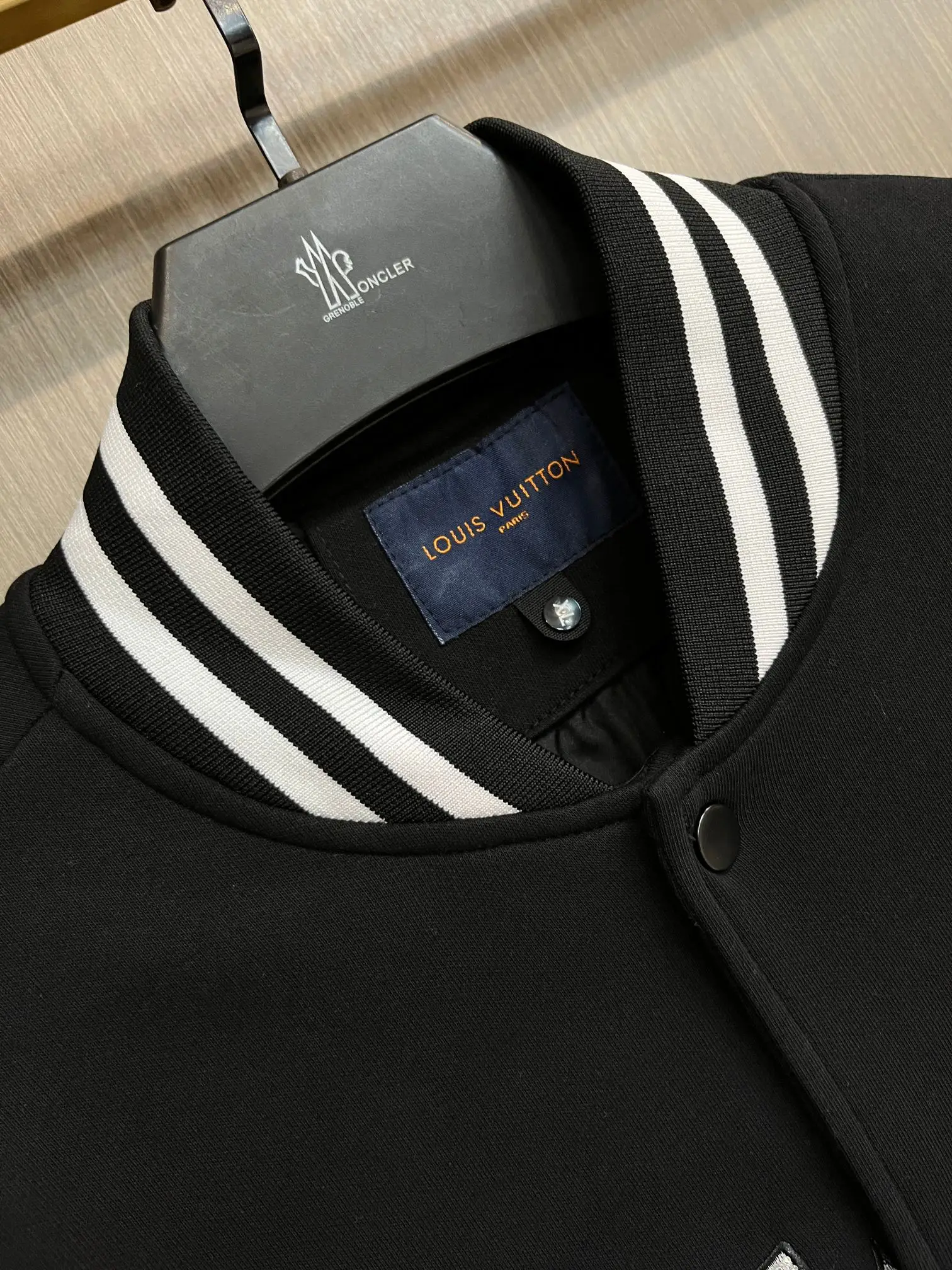 LV Lovers Logo Embroidered Bomber Jacket D36014761 — view 3